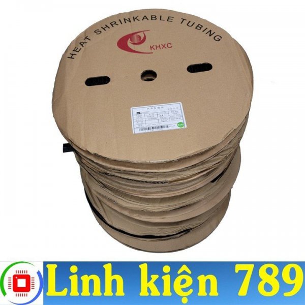 Ống ghen co nhiệt phi 5mm Gen co nhiệt Ghen co nhiệt màu đen ( dài 1 mét ) 